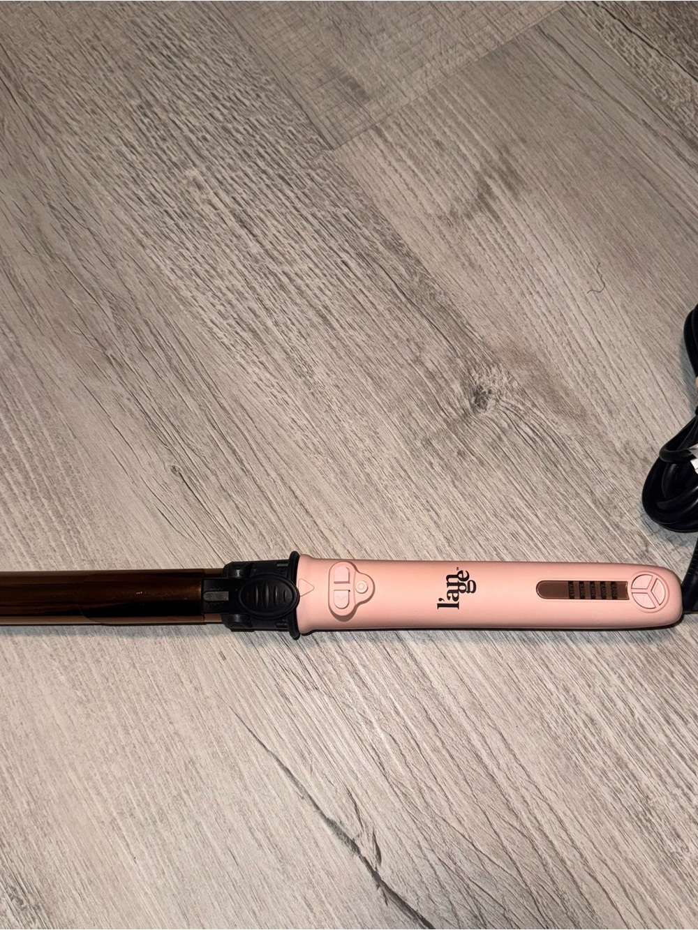 Lange Le Pirouette Blush Rotating Curling Iron 26mm Model UV 217M Tested Working